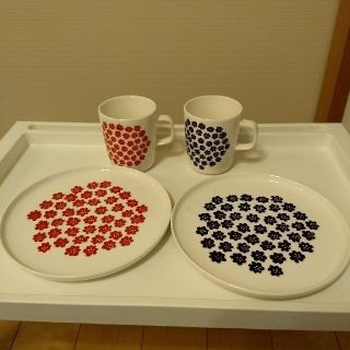 マリメッコ(marimekko)のmarimekko puketti プレート マグカップ(食器)