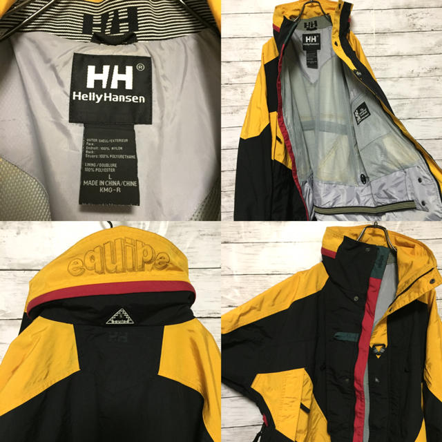 HELLY HANSEN(ヘリーハンセン)の激レア 90s ヘリーハンセン equipe ナイロンジャケット 美品 メンズのジャケット/アウター(ナイロンジャケット)の商品写真