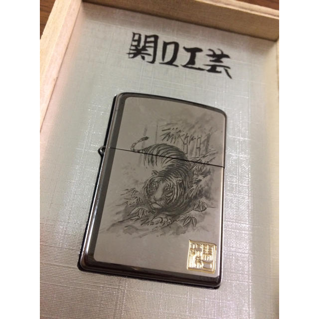 未使用 Zippo ZIPPO ジッポー 関口工芸 ライター 虎