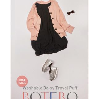 フォクシー(FOXEY)のFOXEY DAISY travel puff BOTERO ネイビー 新品(ひざ丈ワンピース)