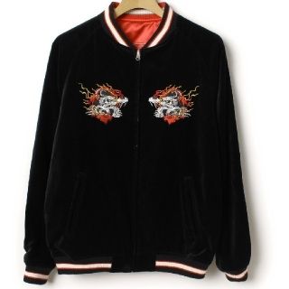 ステューシー(STUSSY)の美品 STUSSY ベロアスカジャン(スカジャン)