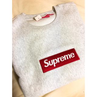 シュプリーム(Supreme)のSupreme Box Logo Crewneck Grey L(スウェット)