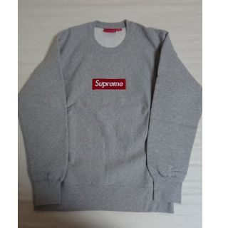 シュプリーム(Supreme)のsupreme boxlogo crewneck grey M(スウェット)