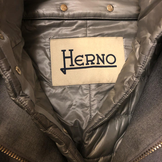 【大人気】HERNO ヘルノ　ロングコート　インナー総柄　希少モデル　高級　美品