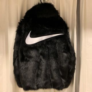 アンブッシュ(AMBUSH)のNIKE AMBUSH fur jacket BLACK M(毛皮/ファーコート)