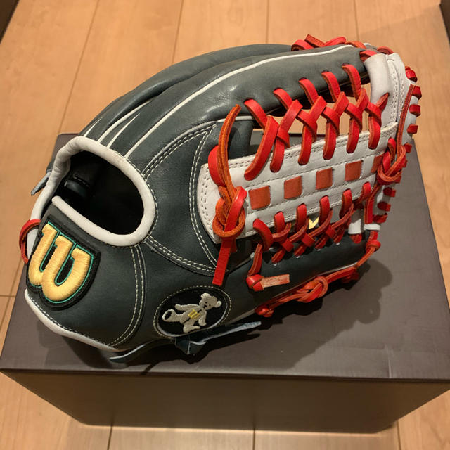 wilson(ウィルソン)のウィルソンベア ウィルソンマーク ソフトボール グローブ 美品 スポーツ/アウトドアの野球(グローブ)の商品写真