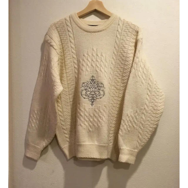 Tern 美品刺繍入りアランニット セーター
