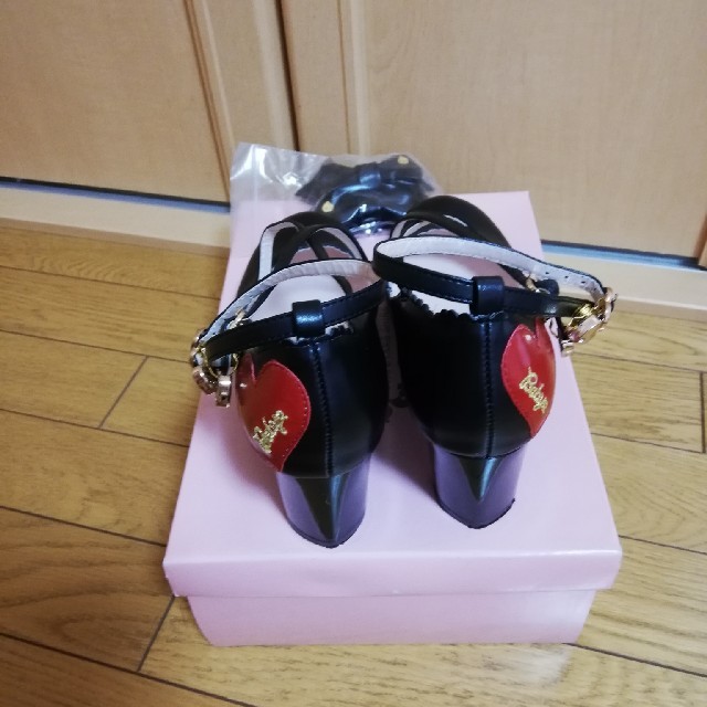 BABY ハートヒールシューズ 黒 M BABY ハートヒールシューズ 黒 M