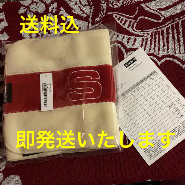 Supreme(シュプリーム)の白い様専用   Supreme polartec scarf 白 赤 メンズのファッション小物(マフラー)の商品写真