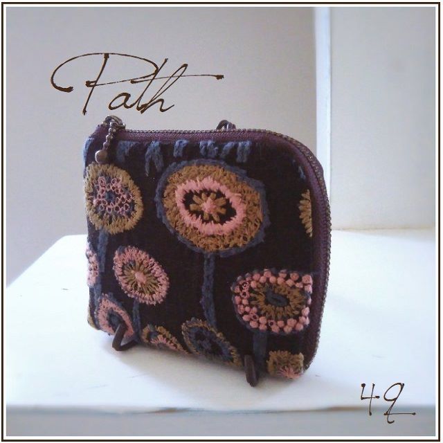 【専用❹❾】⚮̈ path∞brown◆L型ハーフ財布