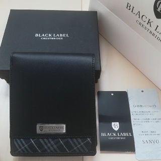 ブラックレーベルクレストブリッジ(BLACK LABEL CRESTBRIDGE)の【新品】牛皮レザー 二つ折りウォレット ブラックレーベル クレストブリッジ(折り財布)