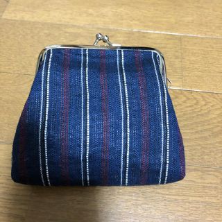 しじら柄がま口 ハンドメイド(財布)