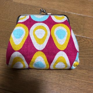 レトロ柄 がま口 ハンドメイド(財布)