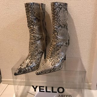 YELLO 【KAA LONG】パイソンブーツ