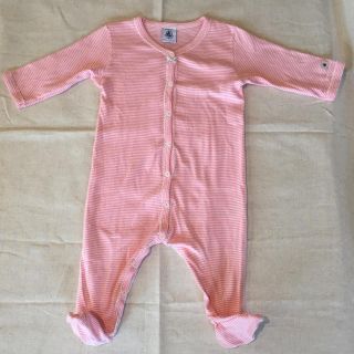 プチバトー(PETIT BATEAU)の<最終値下げ>プチバトー ロンパース 6m/67cm(ロンパース)