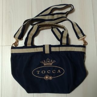 トッカ(TOCCA)の希少！TOCCA　ショルダーバッグ　ネイビー(ショルダーバッグ)