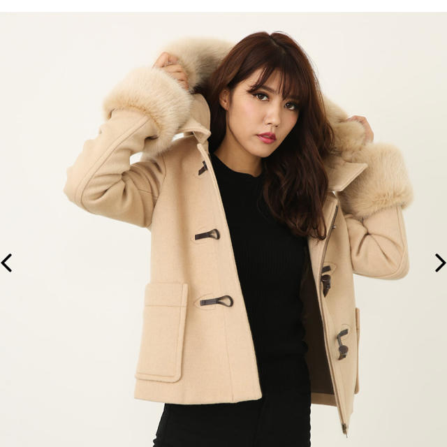 Faux Fur SLV Wool ショートダッフルCTダッフルコート