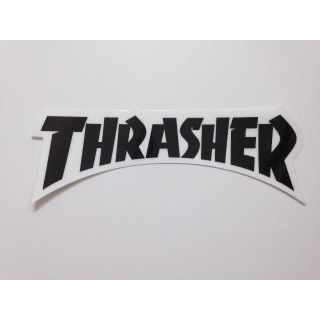 スラッシャー(THRASHER)の【THRASHER】ダイカットロゴステッカー　ブラック(その他)