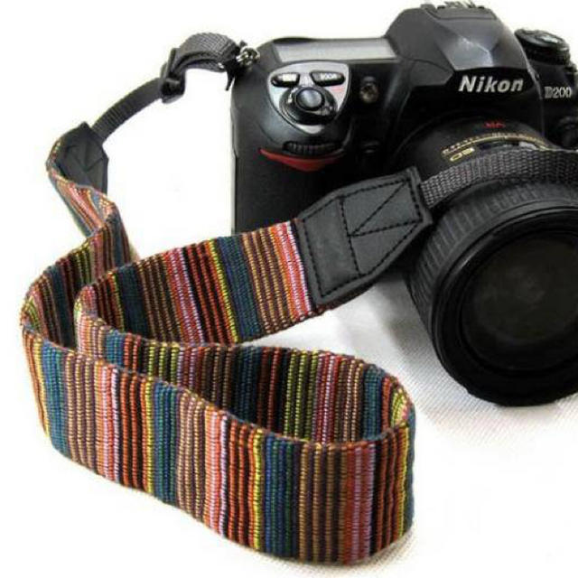 エスニック風カメラストラップ ネックストラップ  スマホ/家電/カメラのスマホアクセサリー(ストラップ/イヤホンジャック)の商品写真