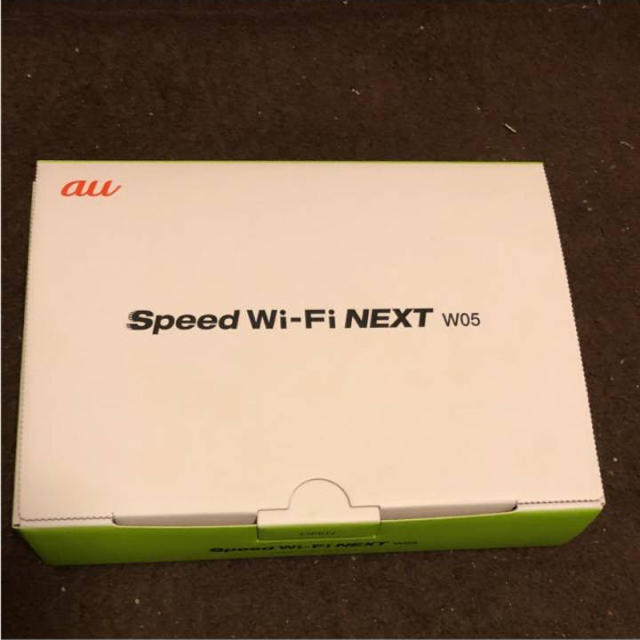 au(エーユー)のau  WiMAX2+ Speed Wi-Fi NEXT W05 スマホ/家電/カメラのPC/タブレット(PC周辺機器)の商品写真
