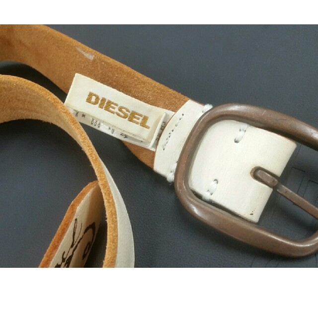 DIESEL(ディーゼル)の②　DIESEL ベルト レザー100% SIZE　85cm メンズのファッション小物(ベルト)の商品写真