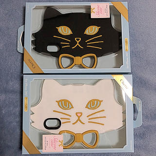 エレコム(ELECOM)のiPhoneケース 白猫･黒猫(iPhoneケース)