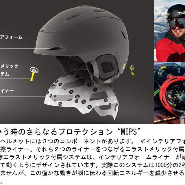 GIRO(ジロ)のGIRO 9（ナイン）MIPS スキー・スノボ ヘルメット スポーツ/アウトドアのスキー(その他)の商品写真