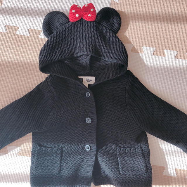 babyGAP(ベビーギャップ)のマリリン様専用 BABY GAP❤️Disneyコラボ ミニーニットカーディガン キッズ/ベビー/マタニティのベビー服(~85cm)(ニット/セーター)の商品写真