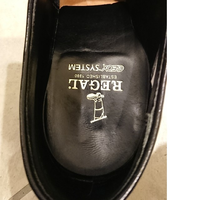 REGAL(リーガル)のリーガル REGAL レザー黒ビジネスシューズ☆26.5cm メンズの靴/シューズ(ドレス/ビジネス)の商品写真