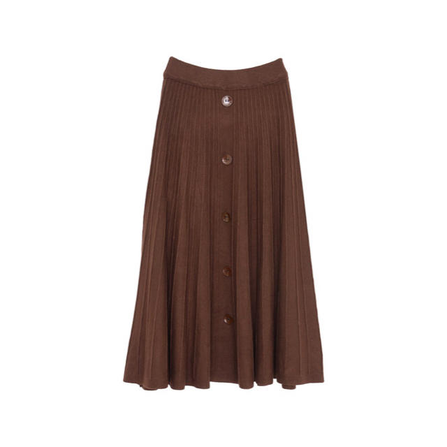完売品♡リエディ♡フロントボタン♡ニット♡プリーツスカート レディースのスカート(ひざ丈スカート)の商品写真