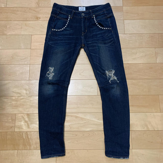 アングリッド スタッズサルエルデニム  size 25  DI81