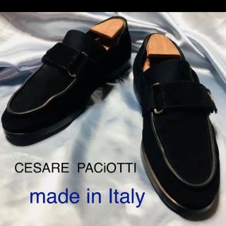 ［CESARE PACIOTI]チェーザレバチョッティ ローファー  黒最終価格(ローファー/革靴)