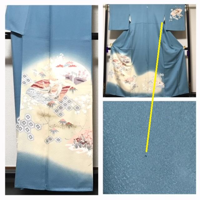 美品　上質　一つ紋入り　訪問着　鶴　花模様　袷　中古品  レディースの水着/浴衣(着物)の商品写真