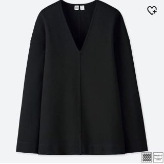 ユニクロ(UNIQLO)のM ポンチVネックプルオーバー ユニクロ ルメール ユニクロユー(カットソー(長袖/七分))