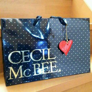 セシルマクビー(CECIL McBEE)のセシルマクビー 限定ショッパー(ハート)(ショップ袋)