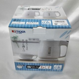 タイガー(TIGER)の【新品】タイガー　電気ケトル　PCF-A080 白(電気ケトル)