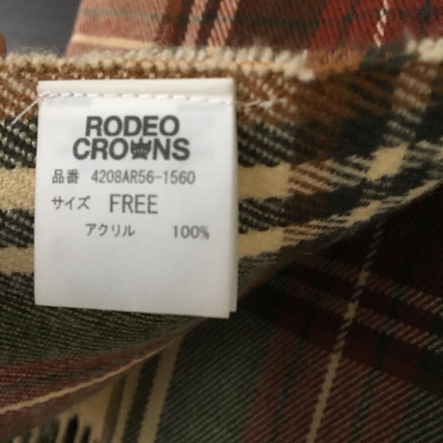 RODEO CROWNS(ロデオクラウンズ)のRODEO.C.S大判マフラー＊ストール レディースのファッション小物(マフラー/ショール)の商品写真