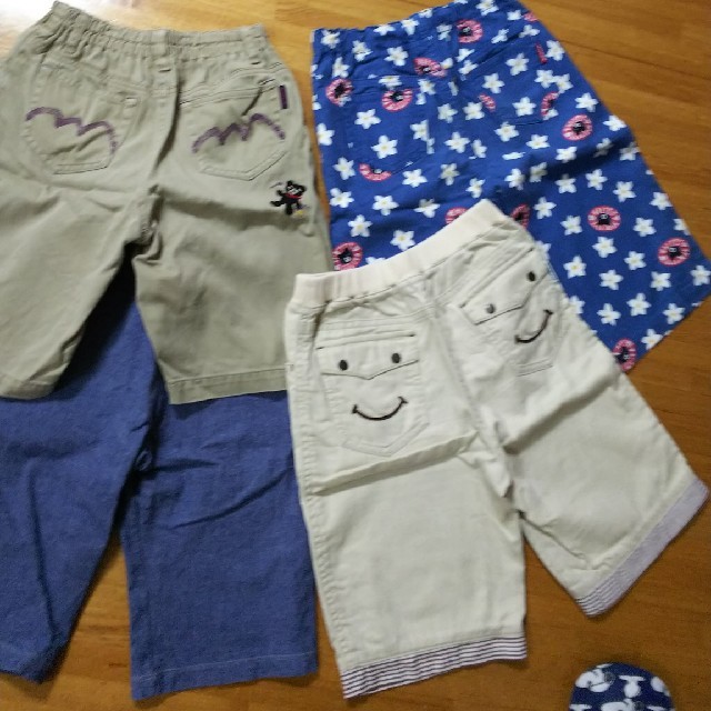 DOUBLE.B(ダブルビー)のダブルＢハーフパンツ４枚セット(120) キッズ/ベビー/マタニティのキッズ服男の子用(90cm~)(パンツ/スパッツ)の商品写真