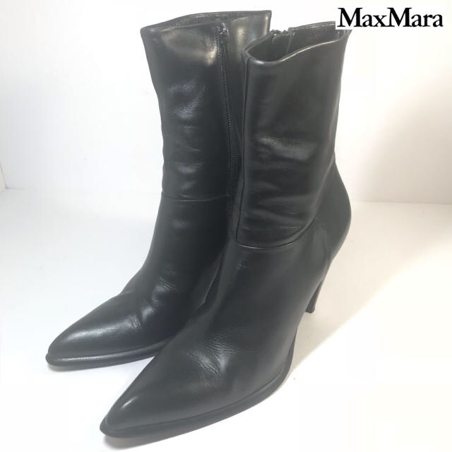 【MaxMara】マックスマーラ ショートブーツ 23cm