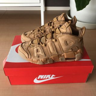 ナイキ(NIKE)のNIKE ナイキ　AIR MORE UPTEMPO GS モアテン ブラウン(スニーカー)