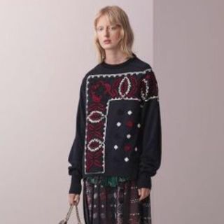 サカイ(sacai)の【BABU様専用】sacai 2017aw ペイズリーニット(ニット/セーター)