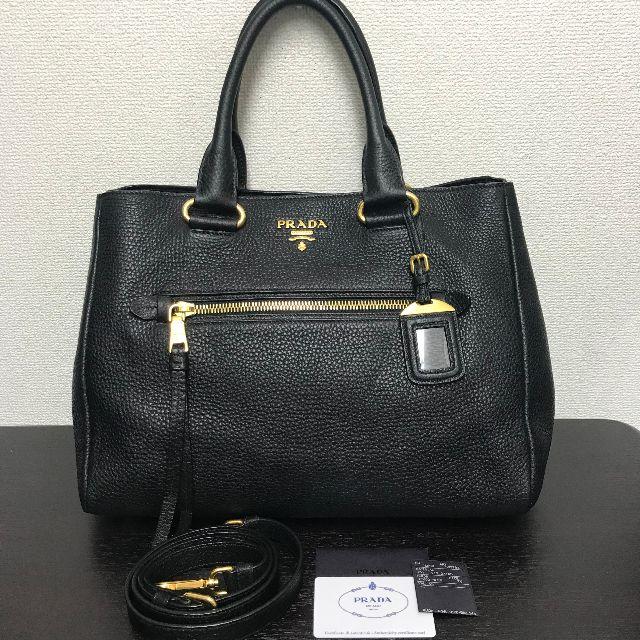 数量は多 PRADA - プラダ 美品☆ ハンドバッグ 黒 2way 14年購入