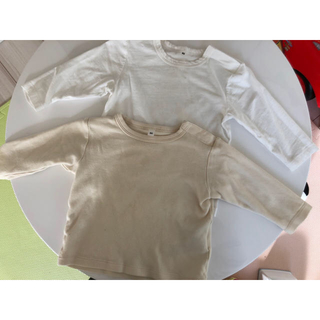 ムジルシリョウヒン(MUJI (無印良品))の<お客様専用>無印良品 MUJI ベビー用 長袖Tシャツ4枚セット(Ｔシャツ)