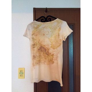 ゴア(goa)のムラ染めmapbackプリントTシャツ(Tシャツ(半袖/袖なし))