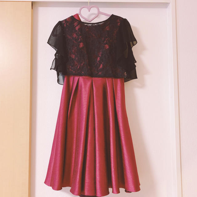 AIMER(エメ)のAIMER❤︎パーティドレス ワインレッド レディースのフォーマル/ドレス(ミディアムドレス)の商品写真