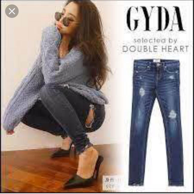 GYDA(ジェイダ)の大人気商品♡GYDA2017ssヒップダメージスキニーデニム レディースのパンツ(デニム/ジーンズ)の商品写真