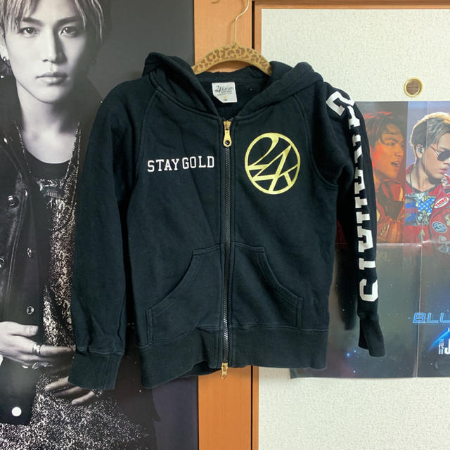24karats STAYGOLD キッズ ジップアップパーカー
