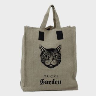 グッチ(Gucci)の【限定大幅値下げ】新品 Gucci Garden限定 猫柄トートバッグマチ付き(トートバッグ)