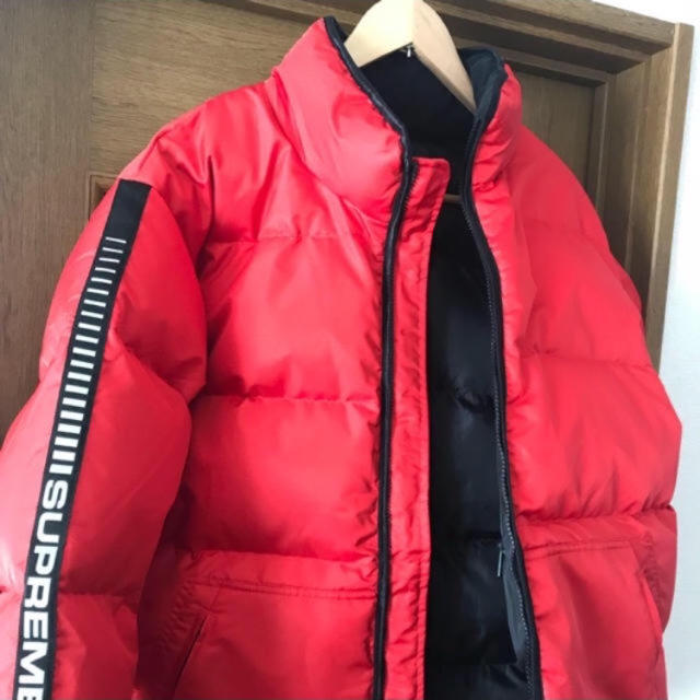 Supreme Reflective sleeve puffy jacket