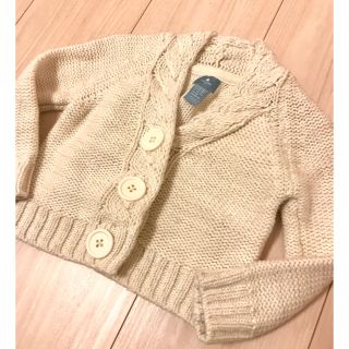 ギャップ(GAP)のGAP ギャップ キラキラ ニットカーディガン 白 80cm(パンツ)